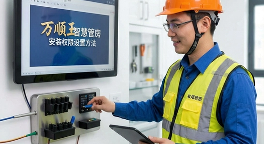 万顺王智慧管房安装权限设置方法
