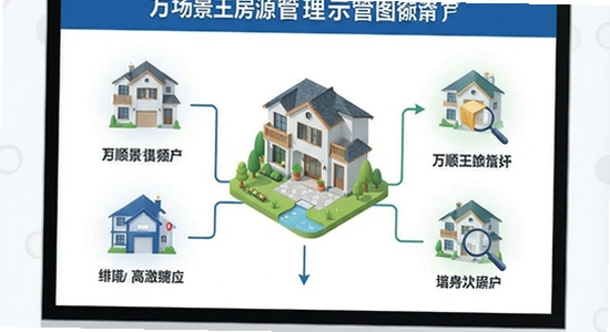 万顺王智慧管房-多场景房源管理示意图