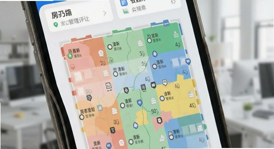 670*360 吾住商户通App主界面房态管理功能展示