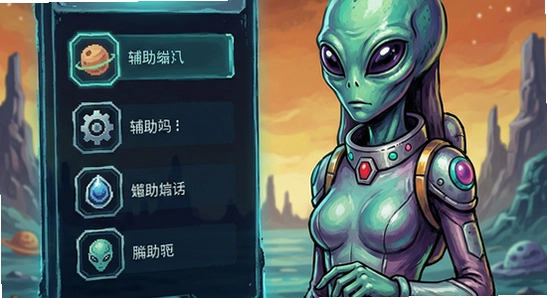饥饿外星娘辅助菜单功能界面