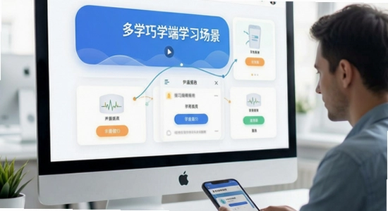 安运网上教育多端学习场景图