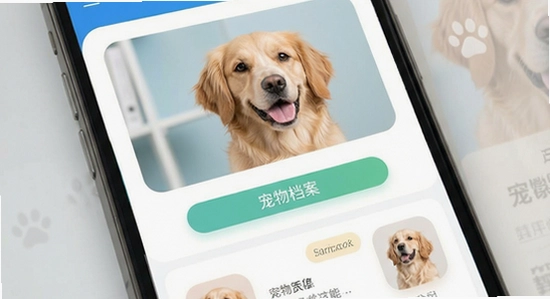 宠一app主界面宠物档案功能展示