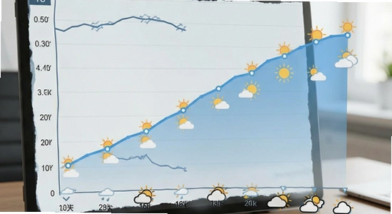 15天天气趋势折线图