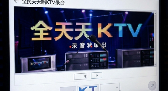 全民天天唱KTV录音导出操作界面