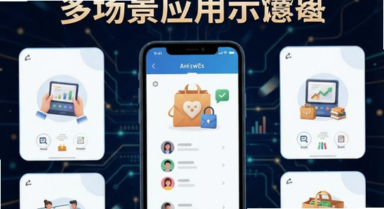 AI生意宝多场景应用示意图