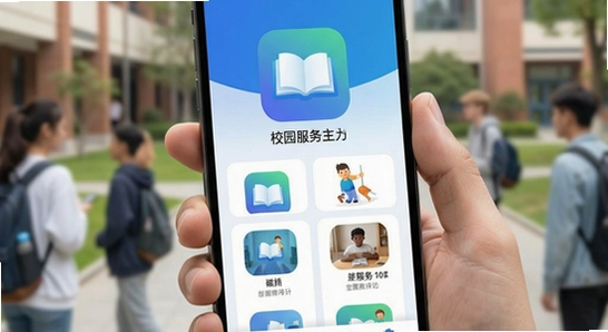 融合门户app校园服务主界面展示