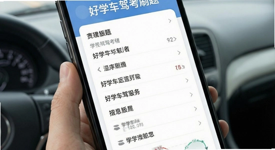 好学车驾考刷题界面展示