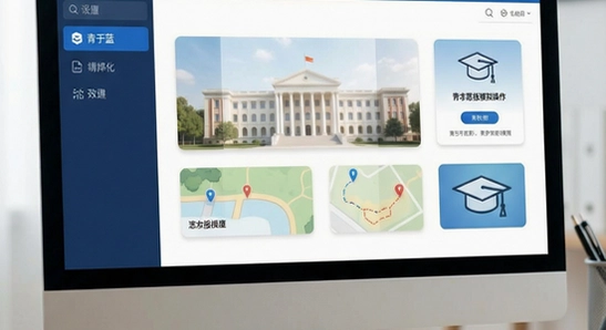 青于蓝升学志愿填报模拟操作界面图