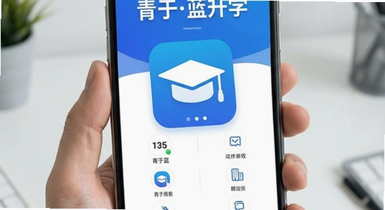 青于蓝升学app主界面功能展示图