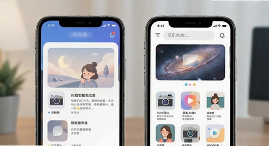 绚篇智能分类与隐私相册功能展示