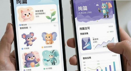 绚篇应用主界面展示