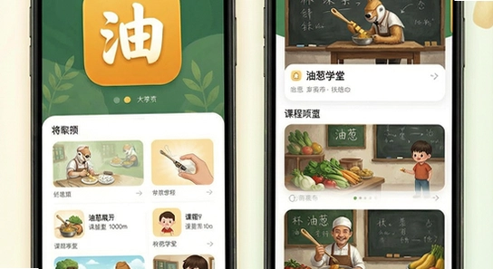 �ʹ�ѧ��APP��������γ�չʾͼ