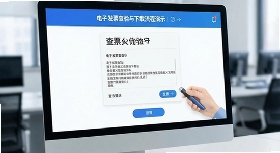 电子发票查验与下载流程演示