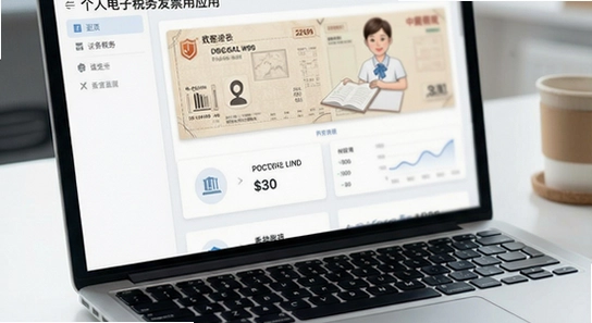 个人电子税务发票应用主界面展示