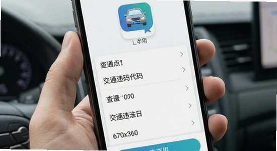 ��ͨΥ�������app��ѯ���ҳ�� 670x360
