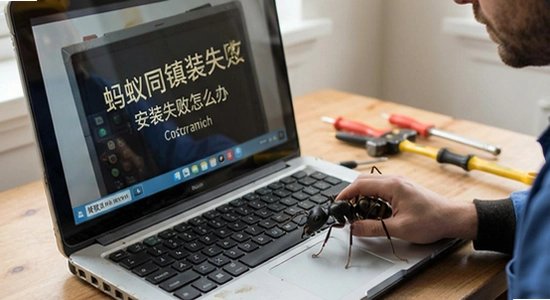 蚂蚁同镇安装失败怎么办