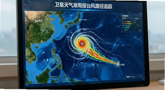 卫星天气准雨报台风路径追踪功能展示