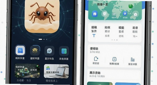 ���ϲƸ�App�����湦��չʾͼ