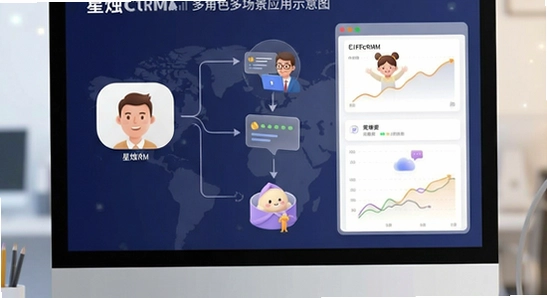 ����CRM���ɫ�ೡ��Ӧ��ʾ��ͼ