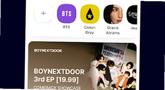 Weverse官方正版 电脑端登录界面,色彩丰富 无水印 宣传图