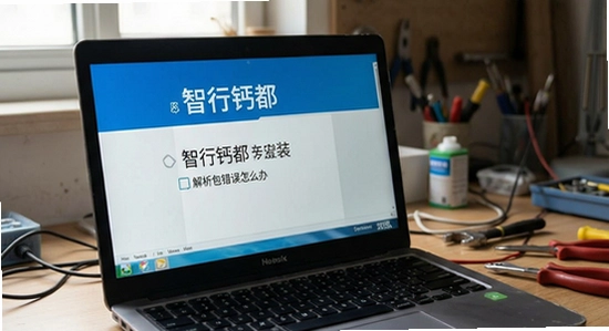 智行钙都安装时提示解析包错误怎么办