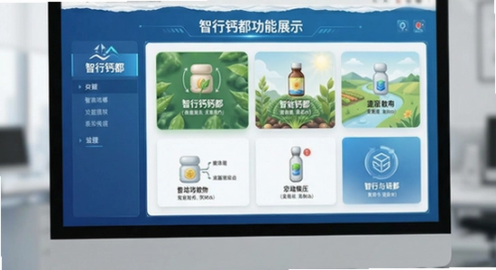 智行钙都主界面功能展示图
