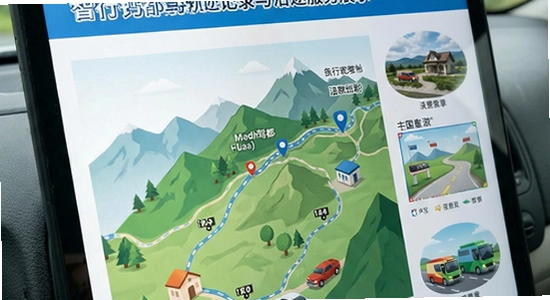 智行钙都自驾游轨迹记录与沿途服务展示
