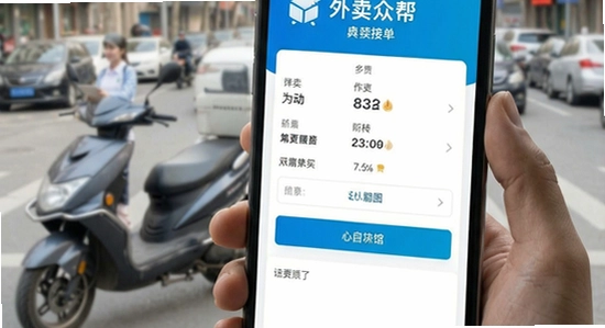 外卖众包帮首页接单界面展示图