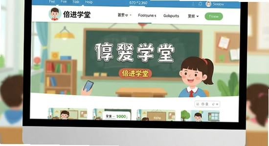 670*360 倍进学堂首页界面展示