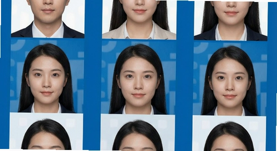 蓝底证件照适用人群场景展示