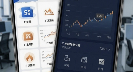 广发期货投资交易应用主界面展示 670*360