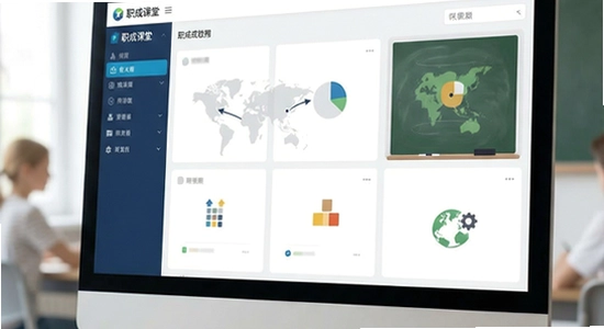 职成课堂软件界面展示图