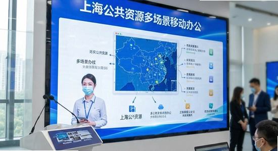 上海公共资源多场景移动办公展示