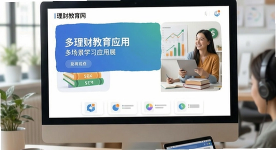 理财教育网多场景学习应用展示