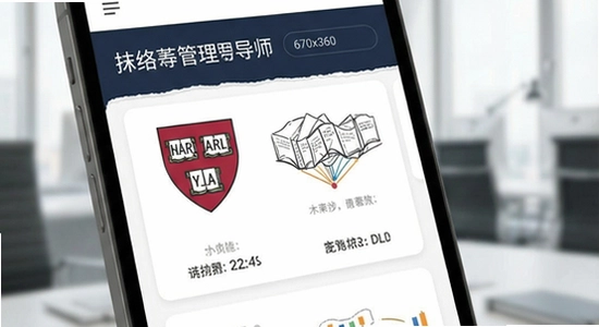 哈佛管理导师应用界面展示 670x360