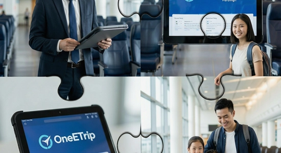 ������ʿ���ͥ�ÿ�ʹ��OneETrip�ǻ۳��г���ƴͼ 670x360