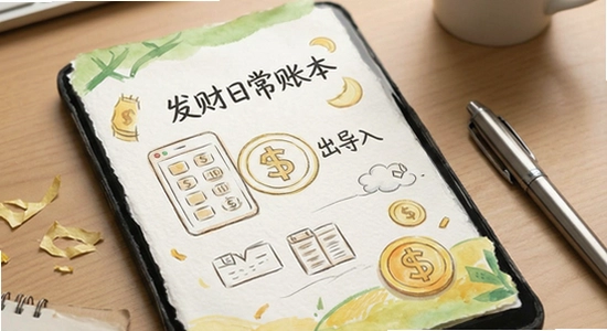 发财日常账本导出导入方法