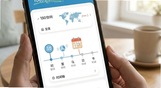 三十天时刻智护习惯打卡与时间轴界面