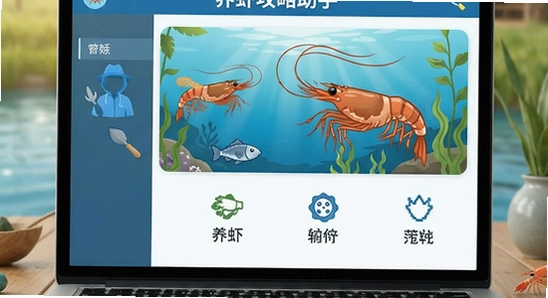 养虾攻略助手主界面功能展示图