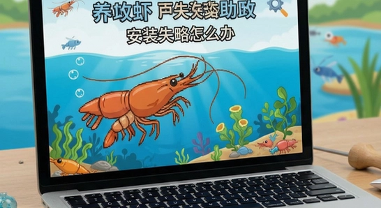 养虾攻略助手安装失败怎么办