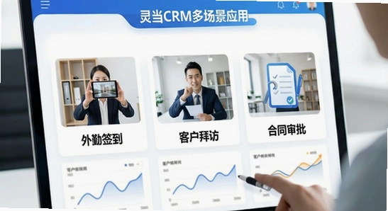 �鵱CRM�ೡ��Ӧ�ã�����ǩ�����ͻ��ݷá���ͬ���� 670*360