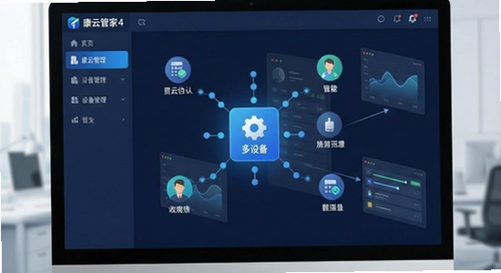 康云管家多设备聚合管理示意图