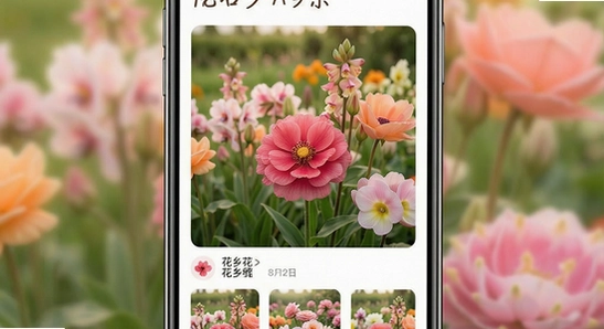 花乡花APP首页花卉展示图