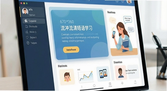 670*360流利外语学习界面展示