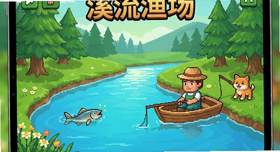 溪流渔场游戏界面展示