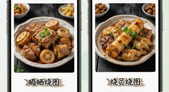 670*360 烧品汇社区晒图与品类展示
