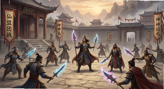 封神纪元仙盟团战场景