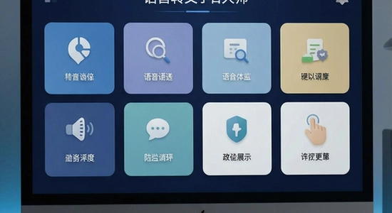 语音转文字大师主界面功能展示图