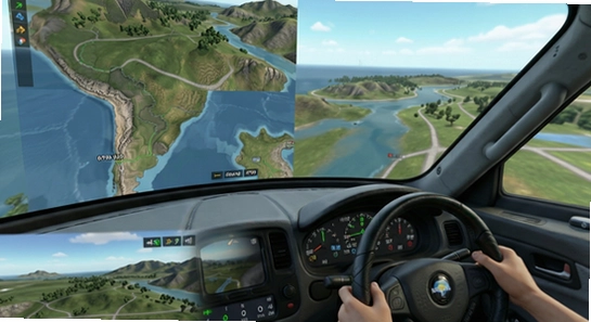 670*360巴西航路模拟器多场景驾驶画面