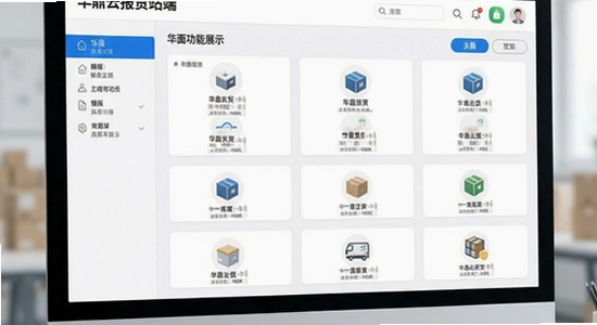 华鼎云报货端主界面功能展示图